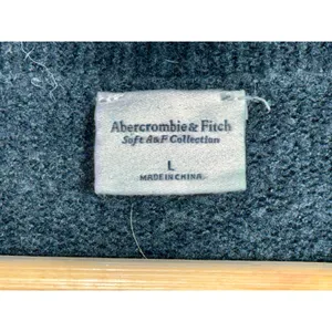 Abercrombie & Fitch Soft AF Black Button Front Long Sleeve Cardigan Sweater Sz L thumbnail 3