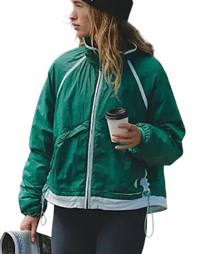 Free people Packable Green Jacket (Size Small) thumbnail 1