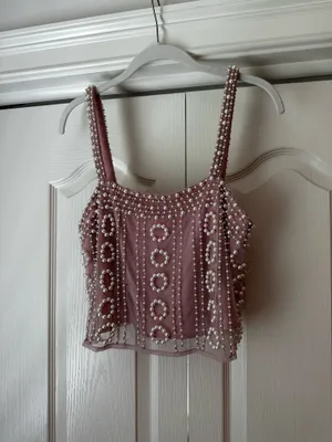 LPA revolve beaded crop tank thumbnail 3
