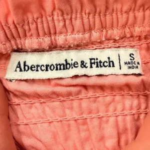 Abercrombie & Fitch Smocked Tiered Mini Dress Coral Pink Ruffle Strap Womens S thumbnail 10