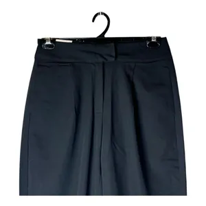 Trouser9 Pants Women Small Black Pleated‎ Baggy Tapered Leg Trousers Career NWT thumbnail 3
