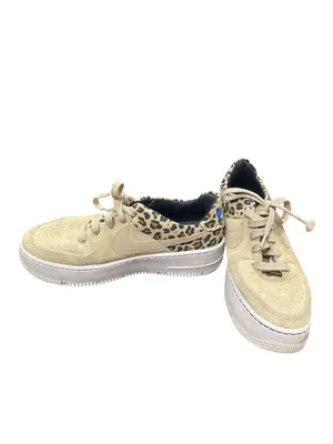 Nike AF1 wms Sage Premium leopard low top tan suede sneakers sz 7.5 SKU 10-521 thumbnail 2