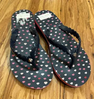 Kate Spade Flip Flop Womens Size 8M Blue‎ Foam Slip on Wedge Thong Malta Pink thumbnail 1