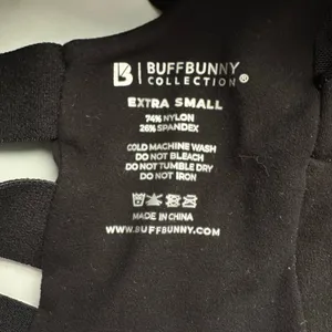 Buff Bunny Collection Womens size XS Candy Wrap Sports Bra Black Workout Yoga thumbnail 5