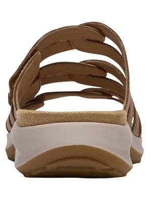 NWT Clarks Collection Womens Maelynn Abby Flat Sandals 26187072 Tan Brown 7W thumbnail 3
