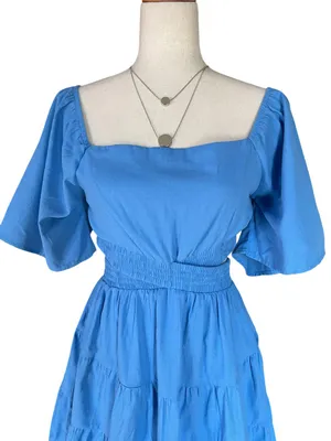 Shy Velvet Cutout Crossover Elastic Waist Casual Party A-Line Mini Dress thumbnail 7
