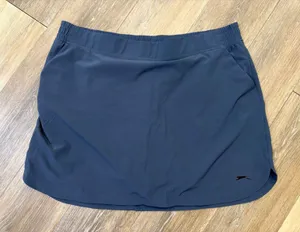 Slazenger Golf Skort Skirt Womens XL Blue Athletic Pull On Skirt thumbnail 1