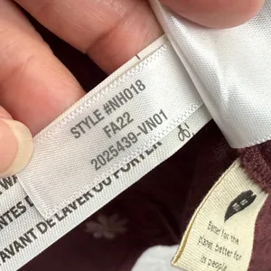 Madewell Embroidered Floral Peplum Top Gauze Tie‎ Back Maroon Womens Size S thumbnail 8