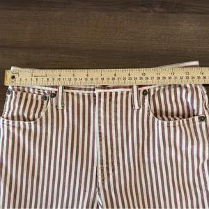 Madewell The High-Rise Slim Boyjean in Luca Stripe Size 25 Pre-owned thumbnail 12