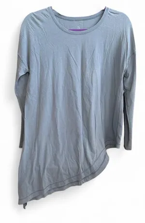 lululemon athletica Long Sleeve Asymmetric Tee in blue size 10 thumbnail 1