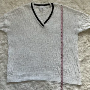 superdown x Revolve Sweater Long Sleeve V Neck Knit White Black M thumbnail 10