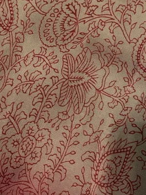 Soft Surroundings skirt Boho Tan Red Embroidered Sequins Peasant Flowy Maxi M thumbnail 4