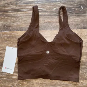 Lululemon Align Tank Cropped JAVA Size 4 NWT thumbnail 1