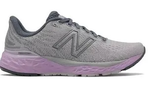 New‎ Balance Fresh Foam Women's Running Shoes Grey Purple size 6.5 thumbnail 1