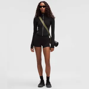 NWT Lululemon Define Cropped Jacket *Nulu - Black / Mirror Silver - 2 thumbnail 4