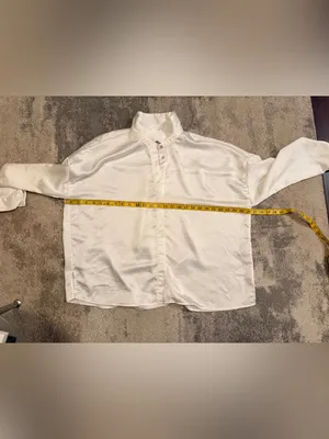 White Zara Button Up Shirt thumbnail 5