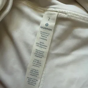 Lululemon Just Pleat It Skirt Tennis Pickleball Skort White Women's Size 2 thumbnail 8