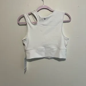 NWT Mastered Motion yoga Pilates quiet luxury Cropped white Tank size 10 plus si thumbnail 3