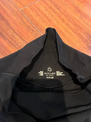 Offline aerie black crossover biker shorts thumbnail 2