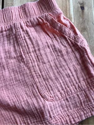 GAP Peach Gauze Shorts Women’s Large Elastic Waist Cotton Summer thumbnail 3