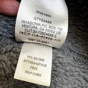 Patagonia 1/4 Re-Tool Snap-T Fleece Pullover Gray Medium thumbnail 5