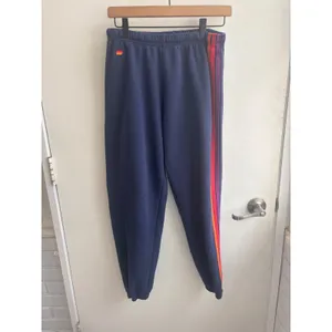 Aviator Nation 5 Stripe Sweatpants Large Unisex athleisure‎ layered maximalist thumbnail 2