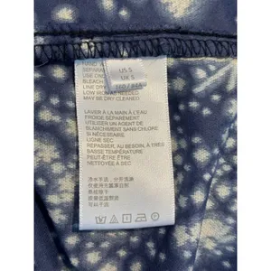 Celestial Navy Blue‎ Velvet Star Print Midi Dress V-Neck Slit Small thumbnail 6