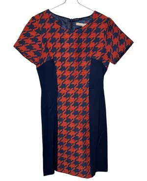 Anthropologie Hutch Women Sheath Dress Houndstooth Career‎ Short Sleeve Size 4 thumbnail 1