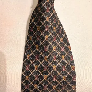 Bugatti Mens Tie Grey & Mauve Paisley Necktie Silk Office Party thumbnail 4