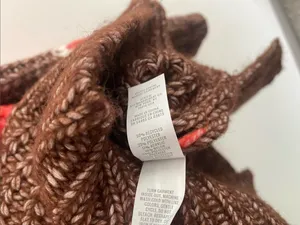 Aerie Offline Sunwashed Chunky Striped Scoop Neck Oversized Sweater Sz SMALL thumbnail 7