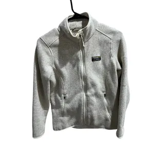 L.L.Bean Women’s Fleece Jacket Small Gray Full Zip Outdoor Casual thumbnail 11