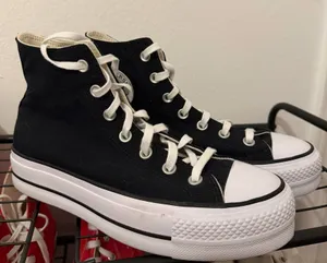 Black Platform Converse High-Top thumbnail 1
