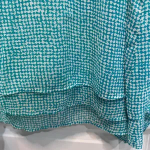 Fever Aqua and White Double Layer Sharkbite Sleeveless Tunic Top Plus Size XXL thumbnail 5