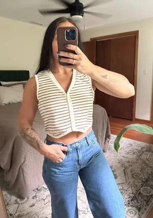 Cropped Tank Top White thumbnail 1