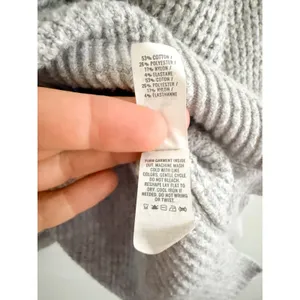 Aerie | EUC CozyUp Waffle Sweater Hoodie in Gray Oversized | Sz M thumbnail 10