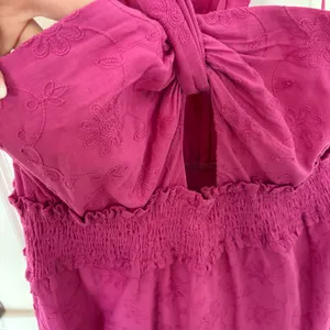 Vici Hot Pink Key Hole Maxi Dress thumbnail 6