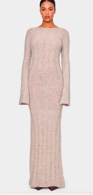 Pretty Little Thing Maxi Sweater Dress thumbnail 1