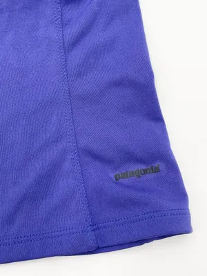Vintage Y2K Patagonia Capilene Crop Tank Top Size Small Purple Tight Fit Cropped thumbnail 3