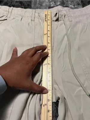 Quince Vintage Wash Tencel Women's Cargo Drawstring Pants Cream Size‎ L thumbnail 12