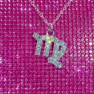 Virgo Necklace Sterling Silver 925 Zodiac Sign thumbnail 1