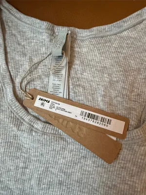 Skims Cotton Rib Tank Heather grey S (C4) NWT thumbnail 2