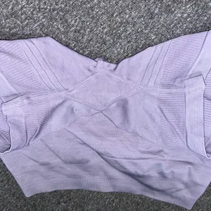 Alphalete Ozone Shorts 5.5” Size Medium Lavender Purple Workout Ribbed Gym thumbnail 5
