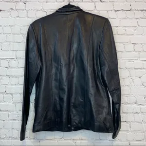 JLC New York Black Full Zip‎ Leather Jacket thumbnail 8