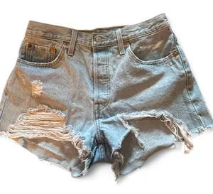 Levis 501 XX cut off distressed denim shorts shot pants daisy dukes Size W 29. thumbnail 1