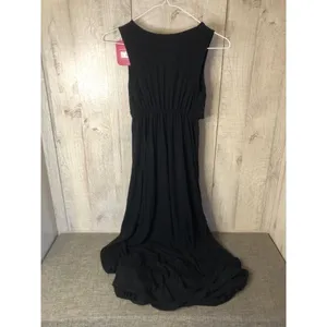 Womens Isabel Maternity Black Sleeveless Tie-Front Nursing Dress Size XS thumbnail 2