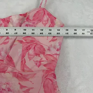 Saints & Secrets Pink Floral Ruffle High-Low Maxi Dress US S Sweetheart Romantic thumbnail 3