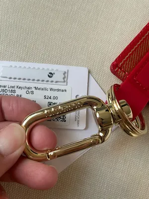 Lululemon Lunar New Year Never Lost Keychain *Metallic Wordmark thumbnail 3
