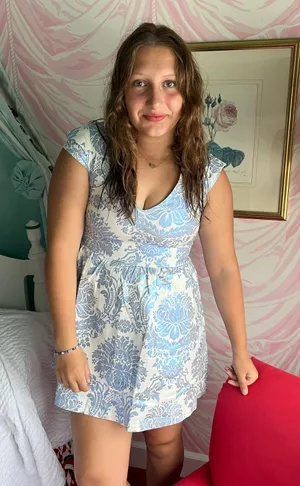 Blue And White Mini Dress Multiple Size 4 thumbnail 1