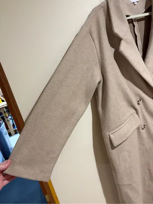 Baltic Born Anderson Double Breasted Long Coat Natural Size M/L thumbnail 11