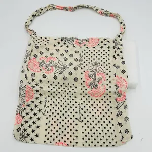 Free People Reusable Tote Crossbody Shoulder Bag Gauze Knit Boho Shopping Bag thumbnail 1
